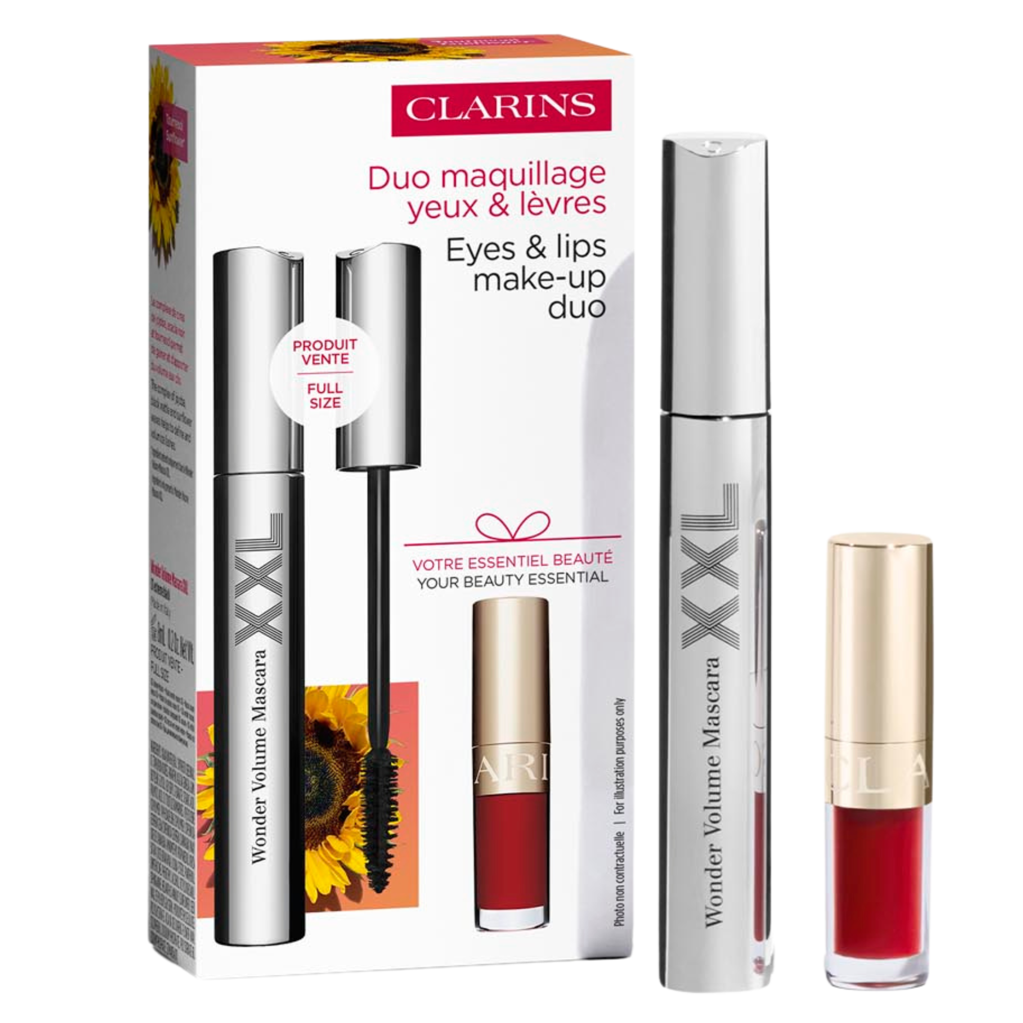 Clarins Wonder Volume Eyes & Lips Make-Up Duo Set Clarins Wonder Volume Eyes & Lips Make-Up Duo Set