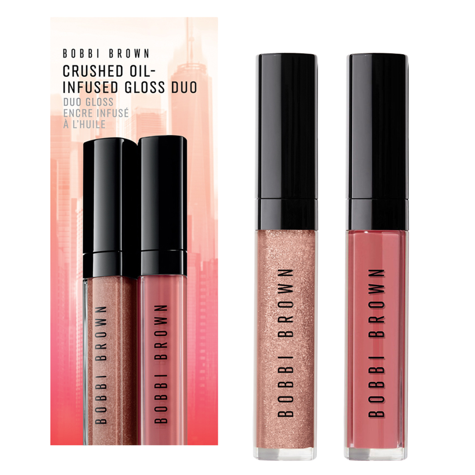 Bobbi Brown Lips Crushed Oil Infused Gloss Duo SET Bobbi Brown Lips Crushed Oil Infused Gloss Duo SET